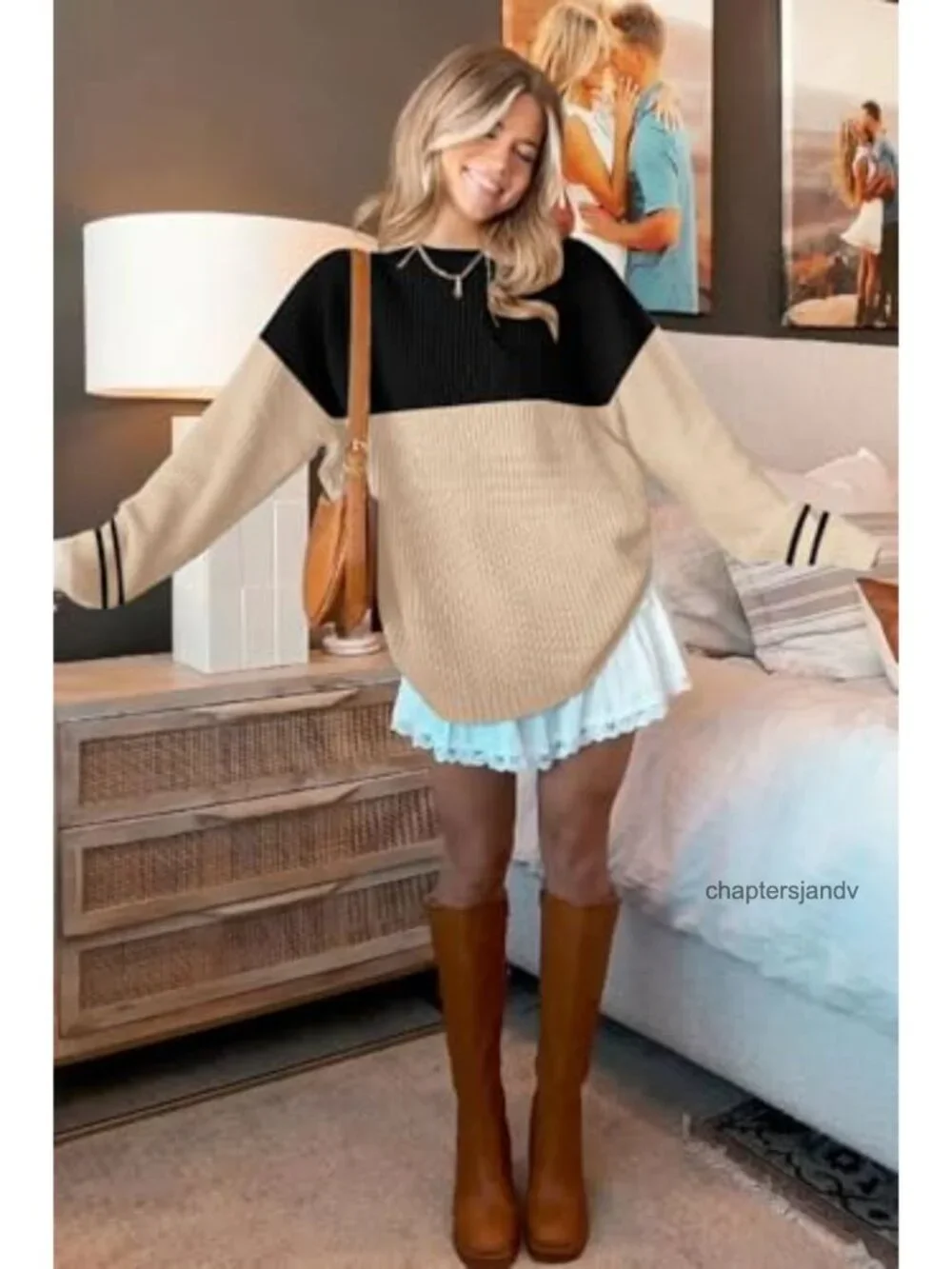 Womens Oversized Chunky Knit Sweater Mock Neck Batwing Long Sleeve Pullover